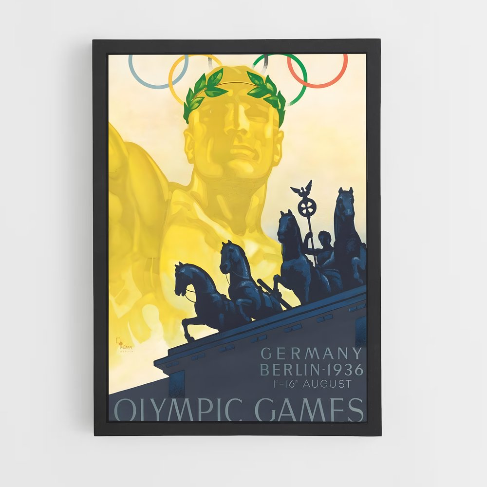Poster Berlin Jeux – affiche Jeux Olympiques (vue 2)